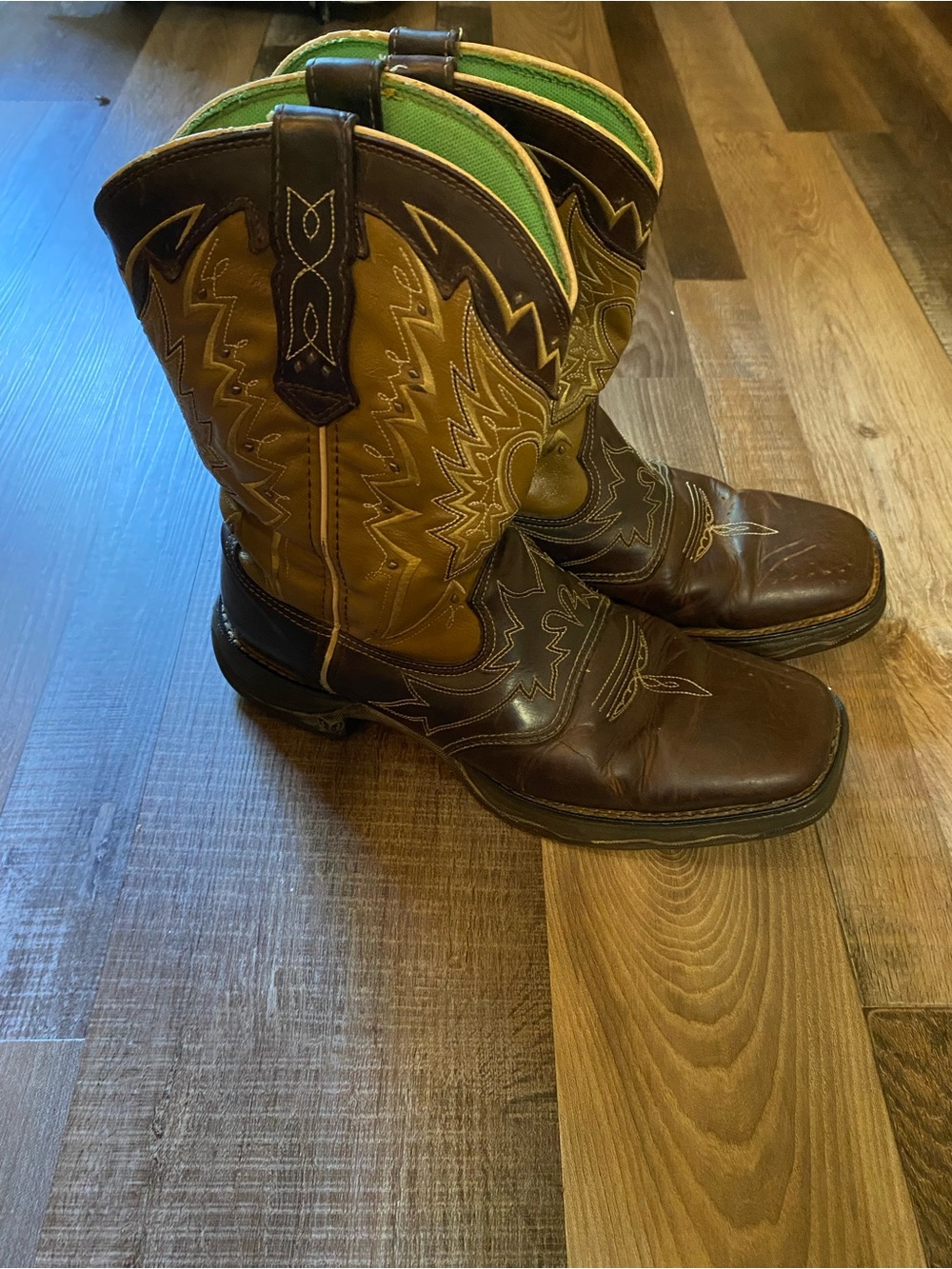 Durango Turquoise-Lined Western Boot Interior